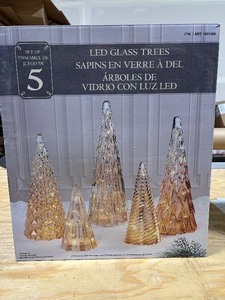 LED Glass Trees