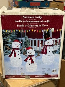 Snowman Family Decorations