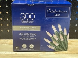 Warm White Christmas Light String of 300