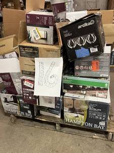 HUGE LOT of Lighting, Ceiling Fans, Recessed Lights Misc Hampton Bay, Hunter, Progress Lighting - For Parts - Sells GREAT on eBay