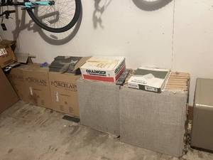 HUGE LOT of Porcelain Tile - Grey Color - Made in Italy