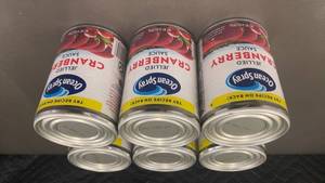 Set of 6 Ocean Spray Jellied Cranberry Sauce - 14 oz Each