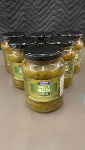 GA 3 - Group of 6 Pampa Sweet Relish Pickles - Natural Flavoring, 12 oz Each