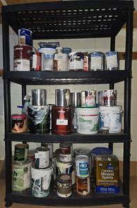 lot 112 image: Heavy Duty Plastic Shelf - 3-Tier Organizer Contents not included