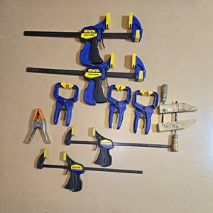 lot 125 image: Assorted Clamps Including Irwin Quick-Grip and Other Types