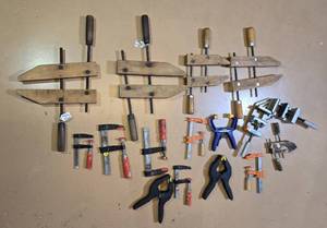 lot 140 image: Various Clamps for Woodworking and DIY Projects