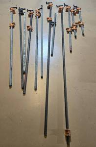 lot 141 image: Heavy-Duty Pipe Clamps