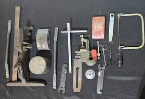 lot 148 image: Collection of Various Hand Tools Including Clamps, Files, and Wrenches