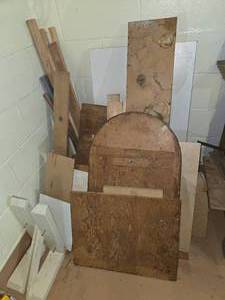 lot 151 image: Lot of Mixed Wood Scrap Pieces for Projects