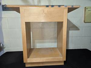lot 175 image: Wooden Stand with Open Space for Storage, 30x21x17