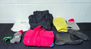 lot 324 image: Vintage Clothing Lot Including Columbia Jacket, St. Johns Bay Shirt, and Accessories