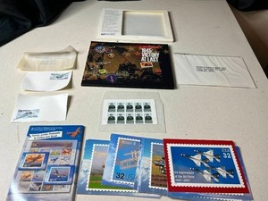 lot 267 image: Mint World War II Mint Stamp Set 1945 Victory at Last with Commemorative Postcards