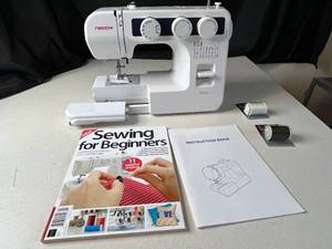 lot 347 image: Necchi 508F Sewing Machine with Instruction Manual and Beginners Guide - untested