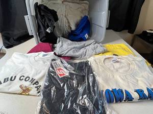 lot 354 image: Collection of T-Shirts in Various Sizes and Designs