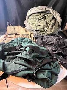lot 358 image: Lot of Vintage Outdoor Bags and Duffle Bags