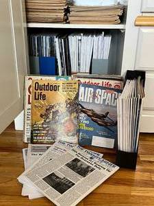 lot 188 image: Collection of Vintage Outdoor Life and Air & Space Magazines
