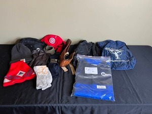 lot 284 image: Mixed Lot of Winter Clothing and Accessories including Gloves, Hats, and a Jacket - some in orig pkg