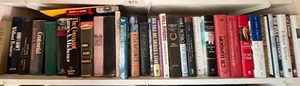 lot 374 image: Collection of Books Including Works by James Michener, Tom Clancy, and More
