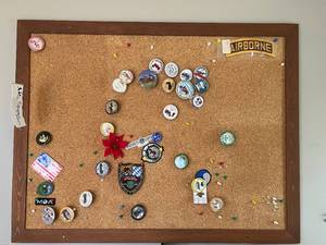lot 391 image: Collection of Vintage Pins, Badges, and Airborne Patch