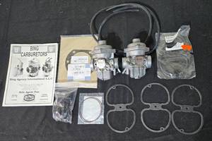 lot 343 image: Bing Carburetors with Gaskets and Instruction Manual Set
