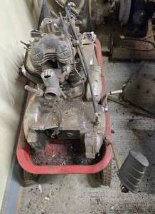 lot 493 image: Vintage Hamilton Greyhound Kart Including Engine with Chassis