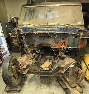 lot 499 image: 1970s Classic Truck Cab and Chassis, Restoration Project