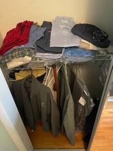 lot 274 image: Assorted Mens Button-Up Shirts, Sweaters, and Casual Tops - Size L and 2XL