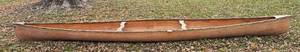 lot 33 image: Vintage Cedar Canoe - Dimensions 35 x 22