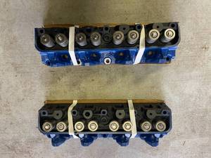 lot 40 image: Pair of Cylinder Heads with Valve Springs