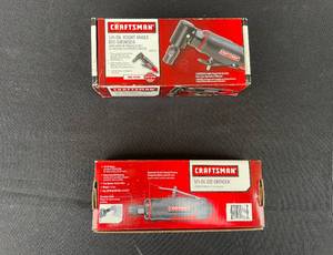 lot 58 image: Set of 2 Craftsman 14-Inch Die Grinders - Standard and Right Angle