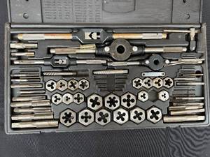 lot 61 image: Sears Craftsman Tap and Die Set with Wrench and Stock