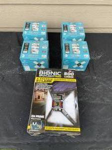 lot 103 image: GT-Lite Adjustable Garage Lights and Bionic Spotlight Trio