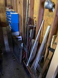 lot 512 image: Collection of Vintage Industrial Tools and Hardware Storage - Everything Goes