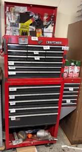 lot 485 image: Craftsman Vertical Tool ChestStorage Unit ONLY Contents NOT Included