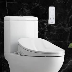 lot 77 image: Ove Enlight 16 in Enlight Smart Bidet add on Toilet Seat 15.75in Elongated