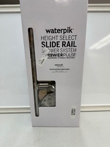 lot 150 image: New Waterpik Powerpulse Dual Showerhead with Slide Rail