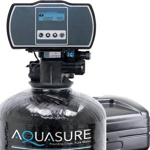 lot 18 image: Aquasure Harmony Series 48,000 Grain Water Softener with Fine Mesh Resin for Iron Removal -Model # AS-HS48FM Retail $639.98