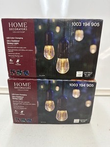 lot 120 image: 2 New Home Decorators Collection Color Changing String Light Sets 24 Length - 48 Ft Length total with both sets