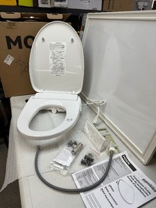 lot 70 image: Moen EB2000 5-Series Smart Electronic Bidet Toilet Seat with Remote  Hot  Cold Water  Warm Air Dryer  Heated Seat 