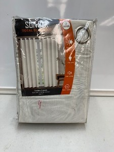 lot 139 image: New 2 Pack of SUNBLK Total Blackout Curtains Panels are 52 x 84