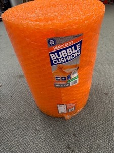 lot 259 image: Heavy Duty Orange Bubble Wrap  Cushion 24 x 100