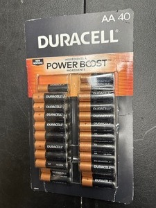 lot 213 image: New 39 Pack of Duracell AA Batteries - Packaging Error Missing 1 Battery