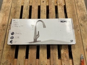 lot 235 image: New Kohler Lir Pulldown Kitchen Faucet - Stainless Steel