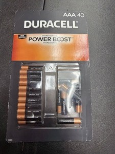 lot 189 image: New 30 Pack of Duracell Power Boost AAA Batteries - Packaging Error