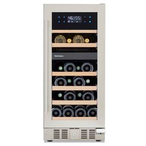 lot 5 image: New Wine Enthusiast Built In Wine Cellar - SommSeries2 29 Bottle Dual Zone Wine Cellar Retail $999.99