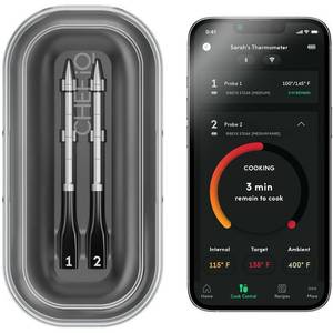 lot 105 image: New Chef iQ Smart Thermometer and Hub, 2 Probe Set