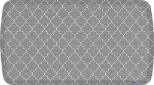 lot 82 image: New GelPro Elite Premier Anti-Fatigue Kitchen Comfort Floor Mat, 20x36, Trellis Classic Grey Retail $129.95