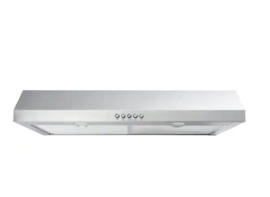 lot 275 image: Vissani Caprelo 30 in. 320 CFM Convertible Under Cabinet Range Hood in Stainless Steel with LED Lighting and Charcoal Filter