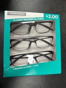 lot 278 image: Design Optics By Foster Grant 3 Pack of Reading Glasses 2.00