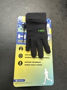 lot 297 image: New Kids Head Touchscreen Gloves  Mittens Size S Small - Black  Green